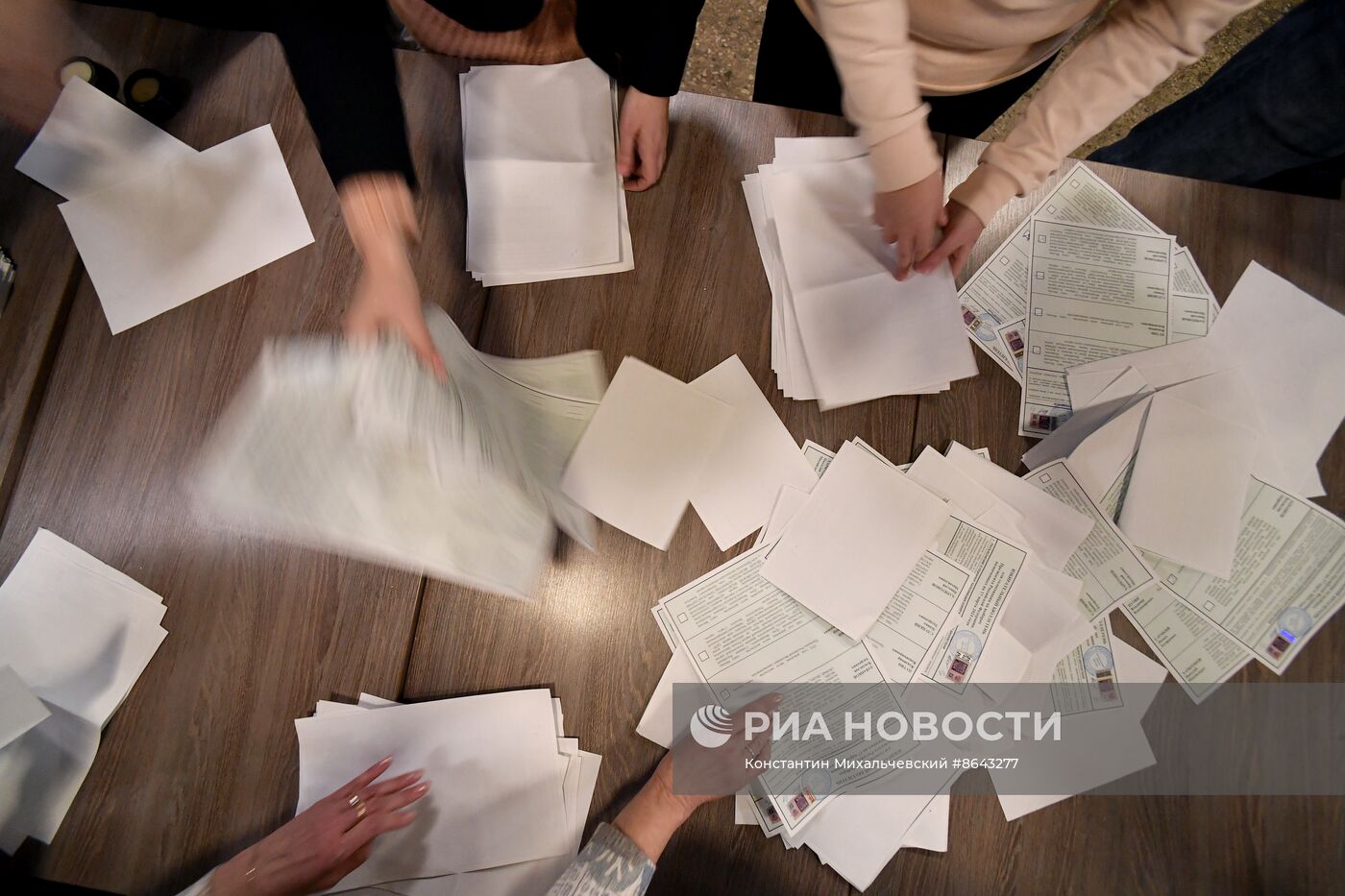 Подсчет голосов на выборах президента РФ