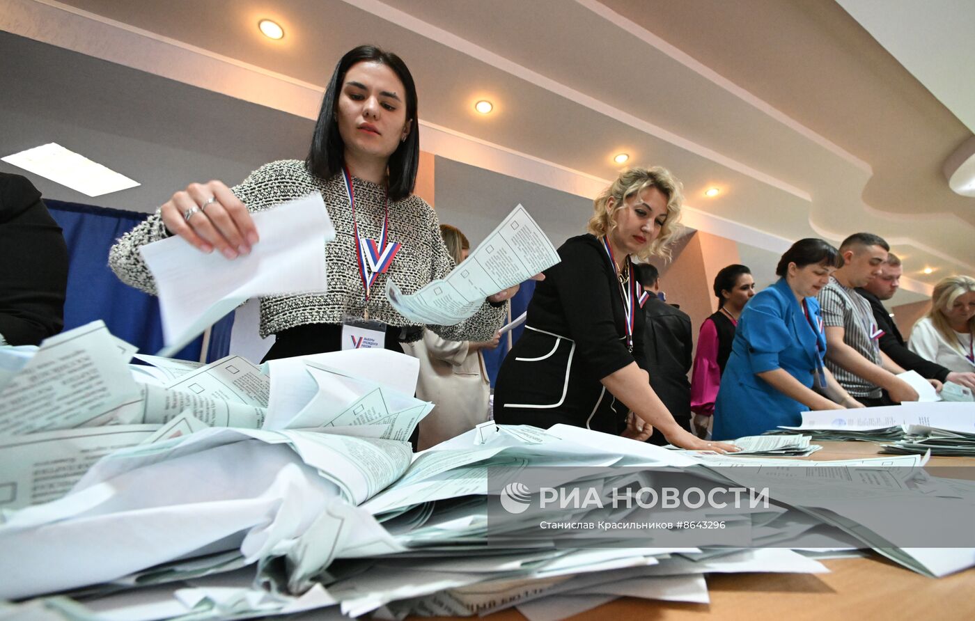 Подсчет голосов на выборах президента РФ 