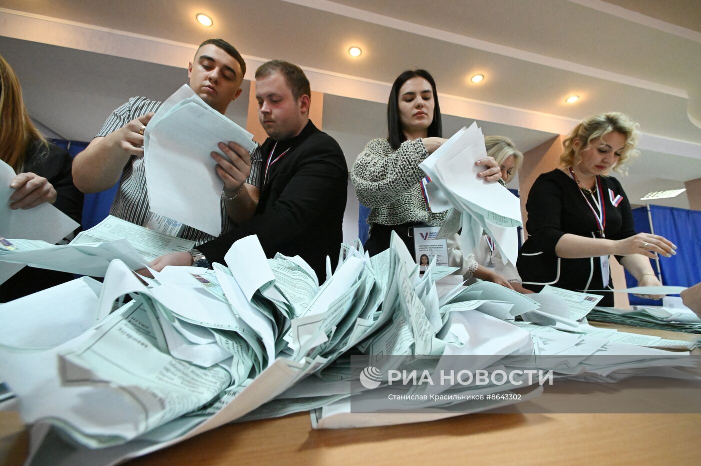 Подсчет голосов на выборах президента РФ 