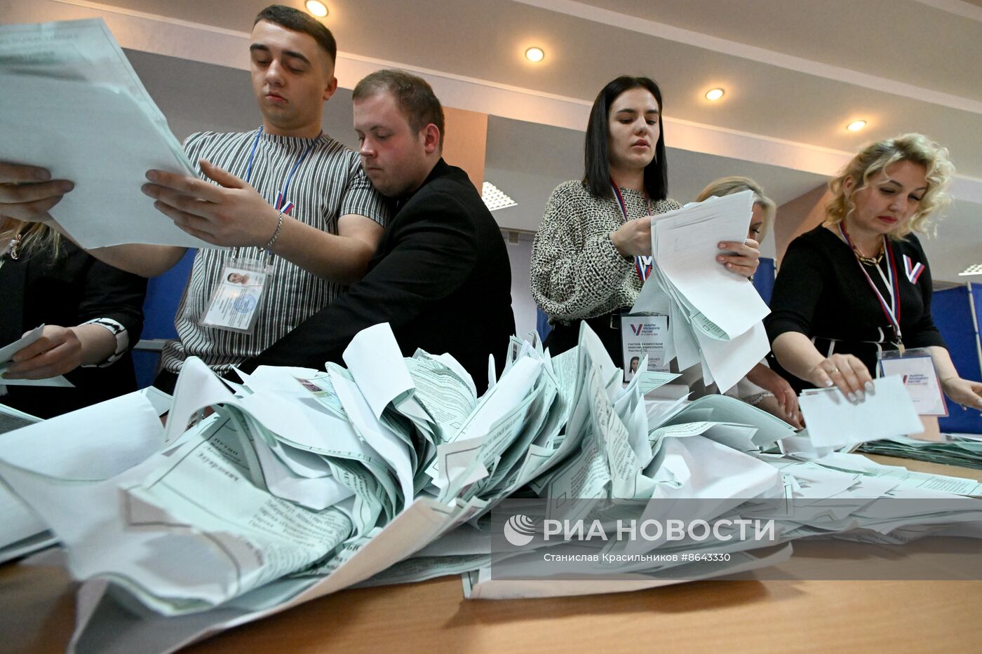 Подсчет голосов на выборах президента РФ