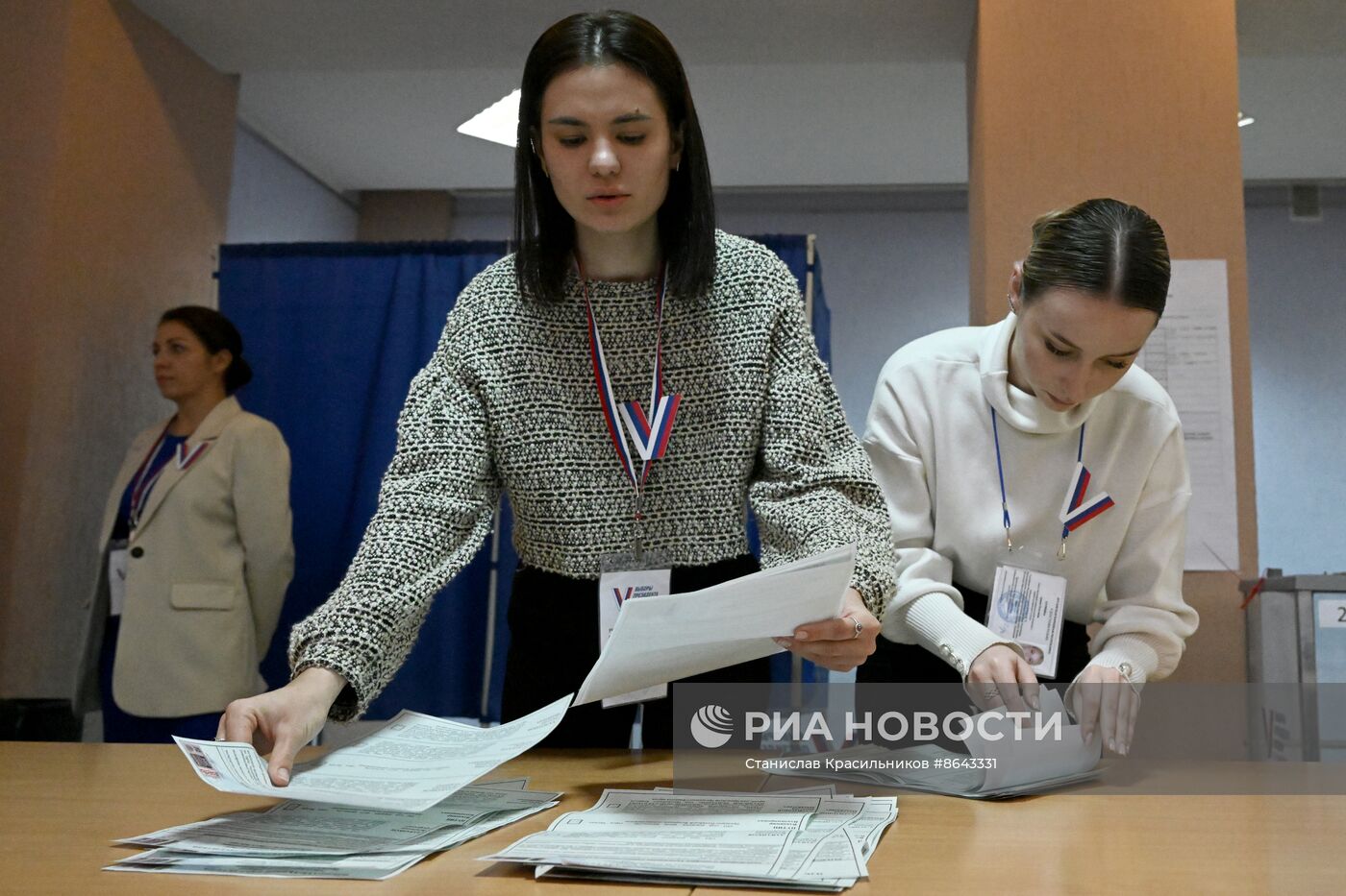 Подсчет голосов на выборах президента РФ