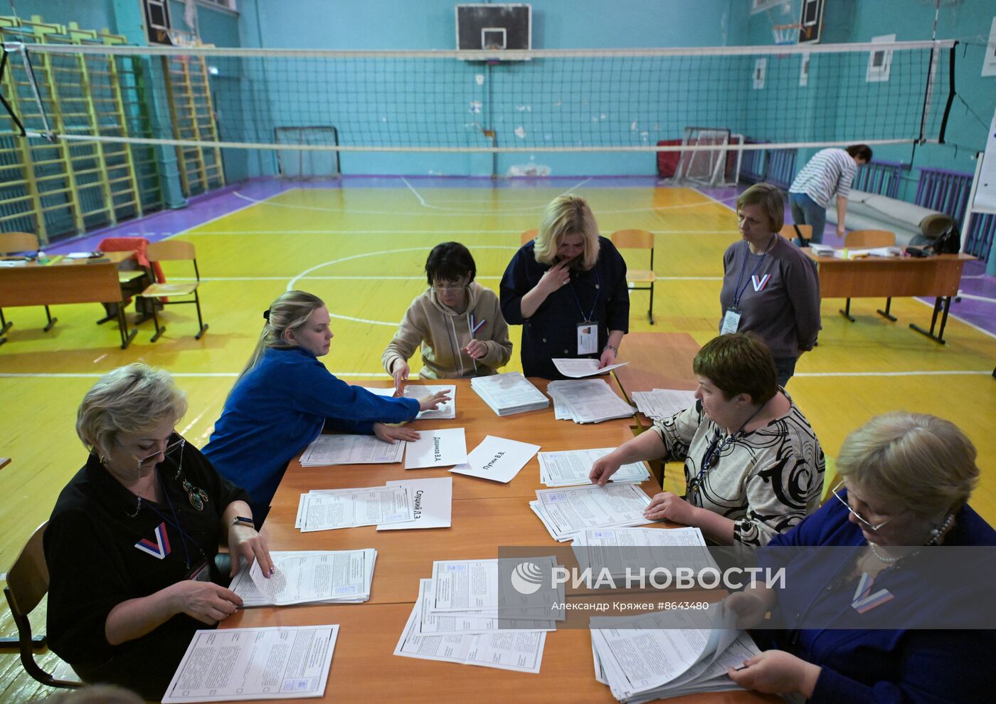 Подсчет голосов на выборах президента РФ