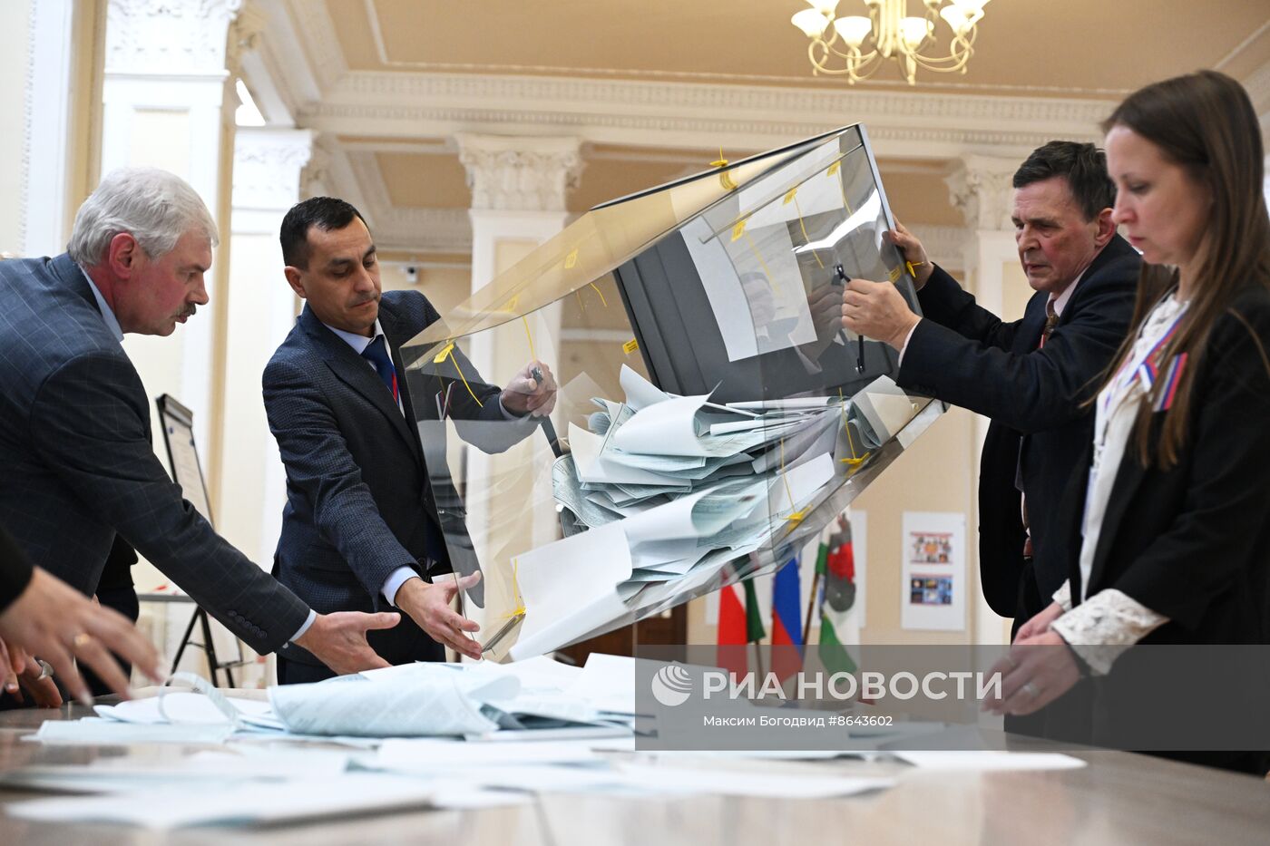 Подсчет голосов на выборах президента РФ