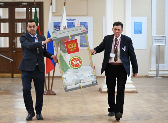 Подсчет голосов на выборах президента РФ