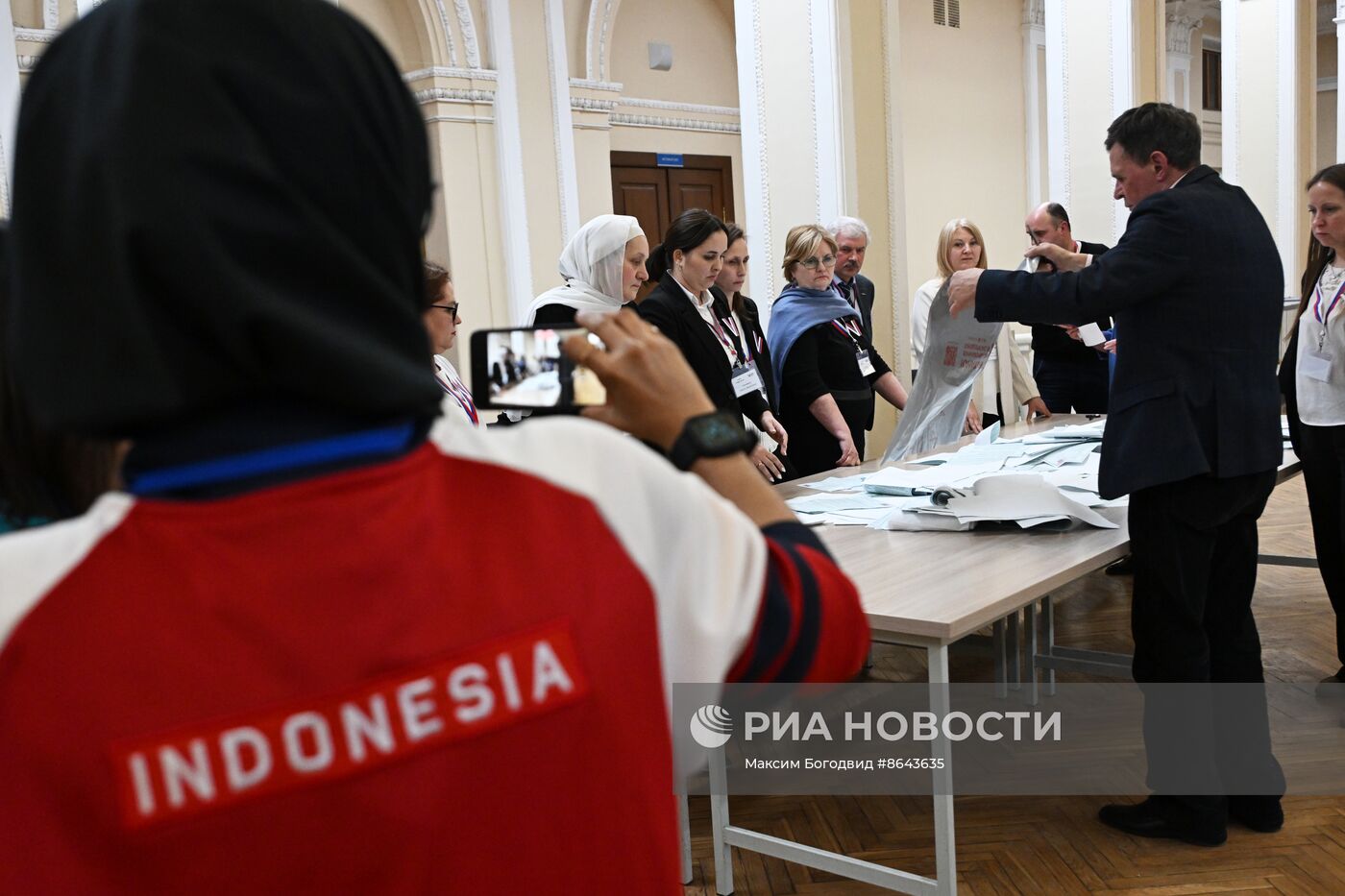 Подсчет голосов на выборах президента РФ