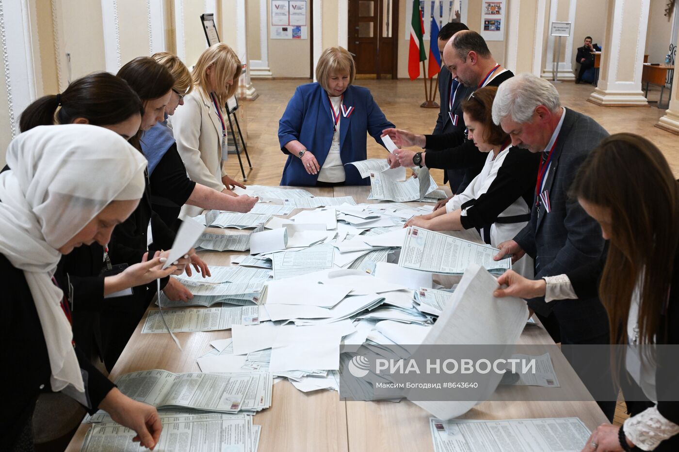 Подсчет голосов на выборах президента РФ