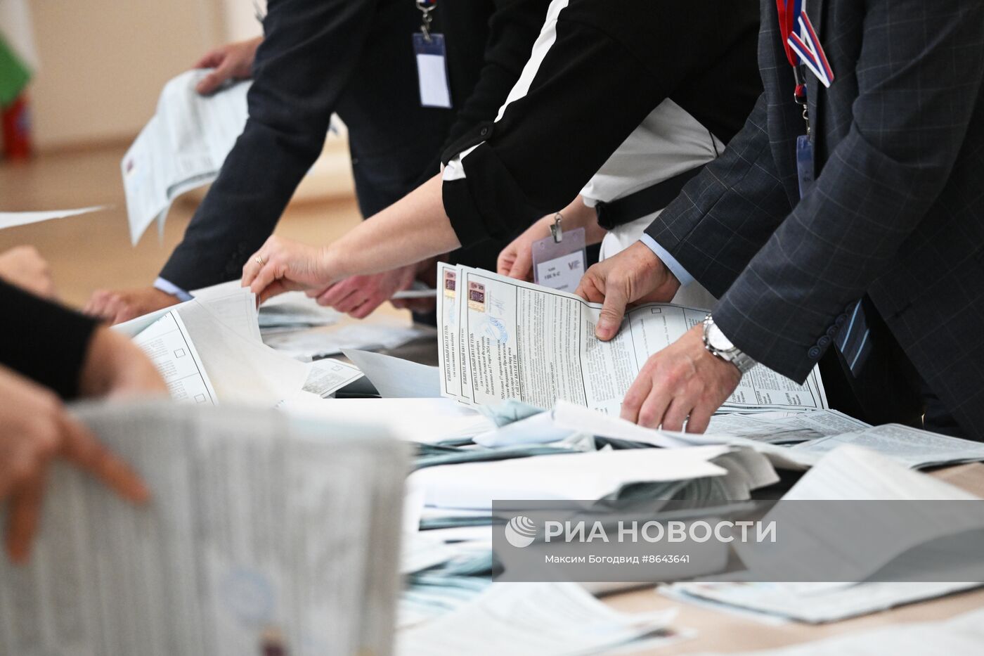 Подсчет голосов на выборах президента РФ