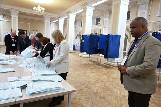 Подсчет голосов на выборах президента РФ