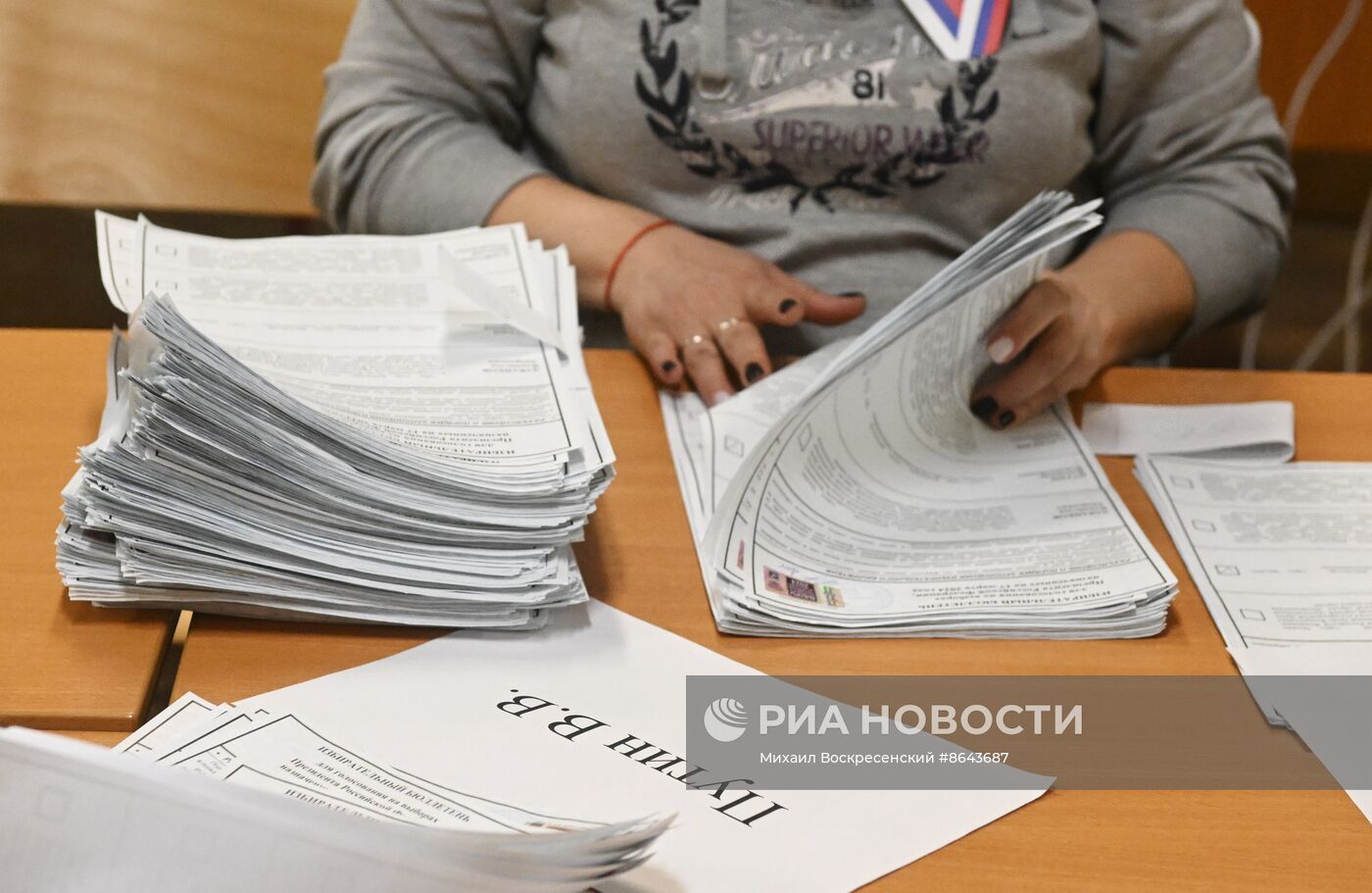 Подсчет голосов на выборах президента РФ 