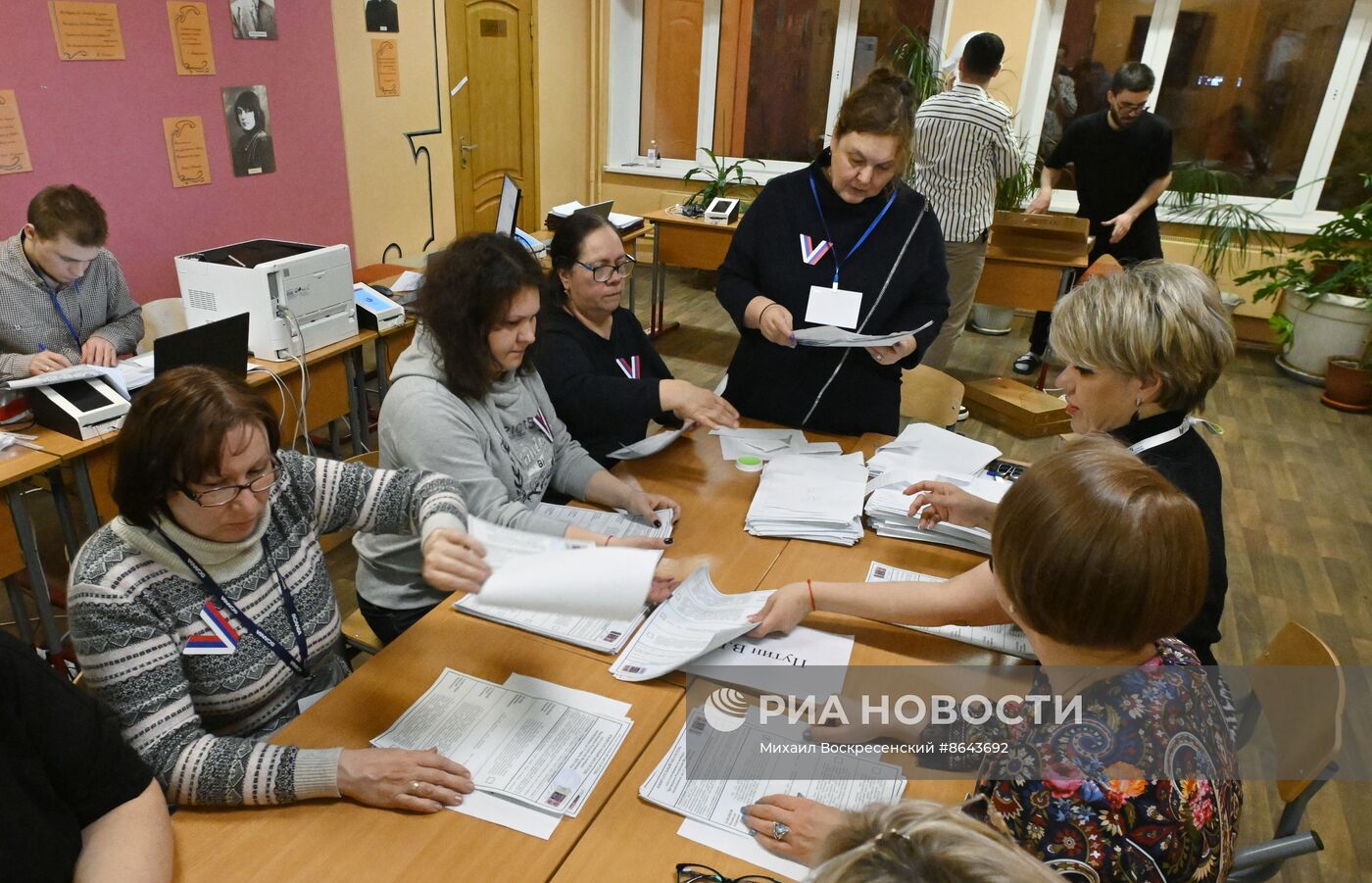 Подсчет голосов на выборах президента РФ 