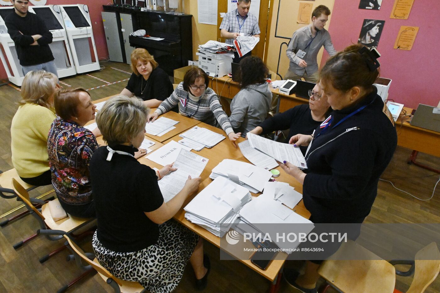 Подсчет голосов на выборах президента РФ 