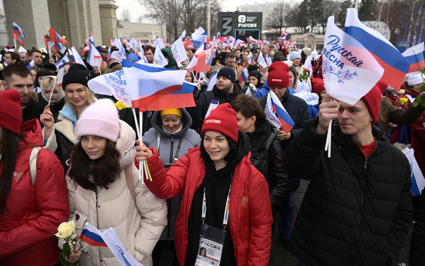 Выставка "Россия". Праздничное шествие "Крым – Севастополь – Россия НАВСЕГДА"