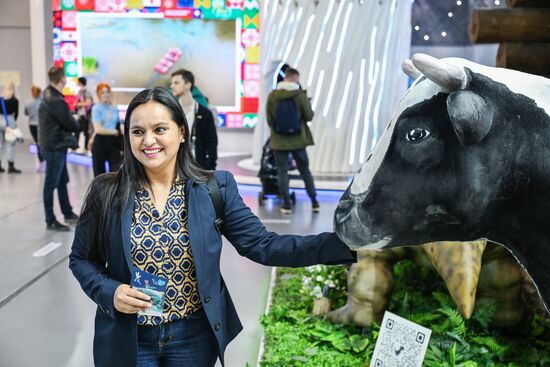 Международная выставка-форум "Россия"
Экскурсия для международных наблюдателей на выборах президента РФ Место: Россия, Москва. Автор: Максим Блинов/РИА Новости. Выставка "Россия". Международные наблюдатели за выборами президента РФ посетили выставку