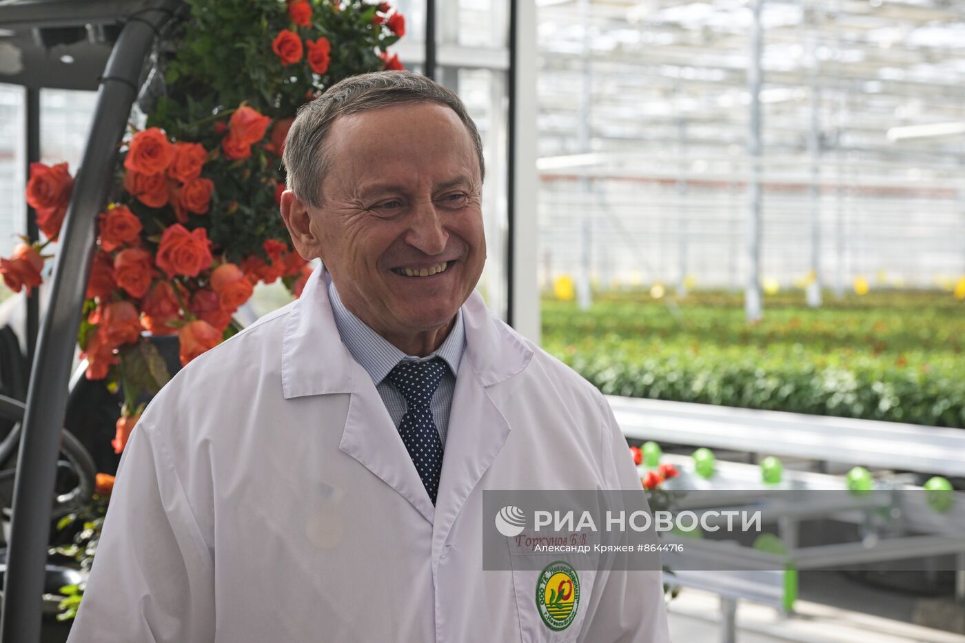 Открытие роботизированного комплекса по выращиванию горшечной розы в Новосибирской области