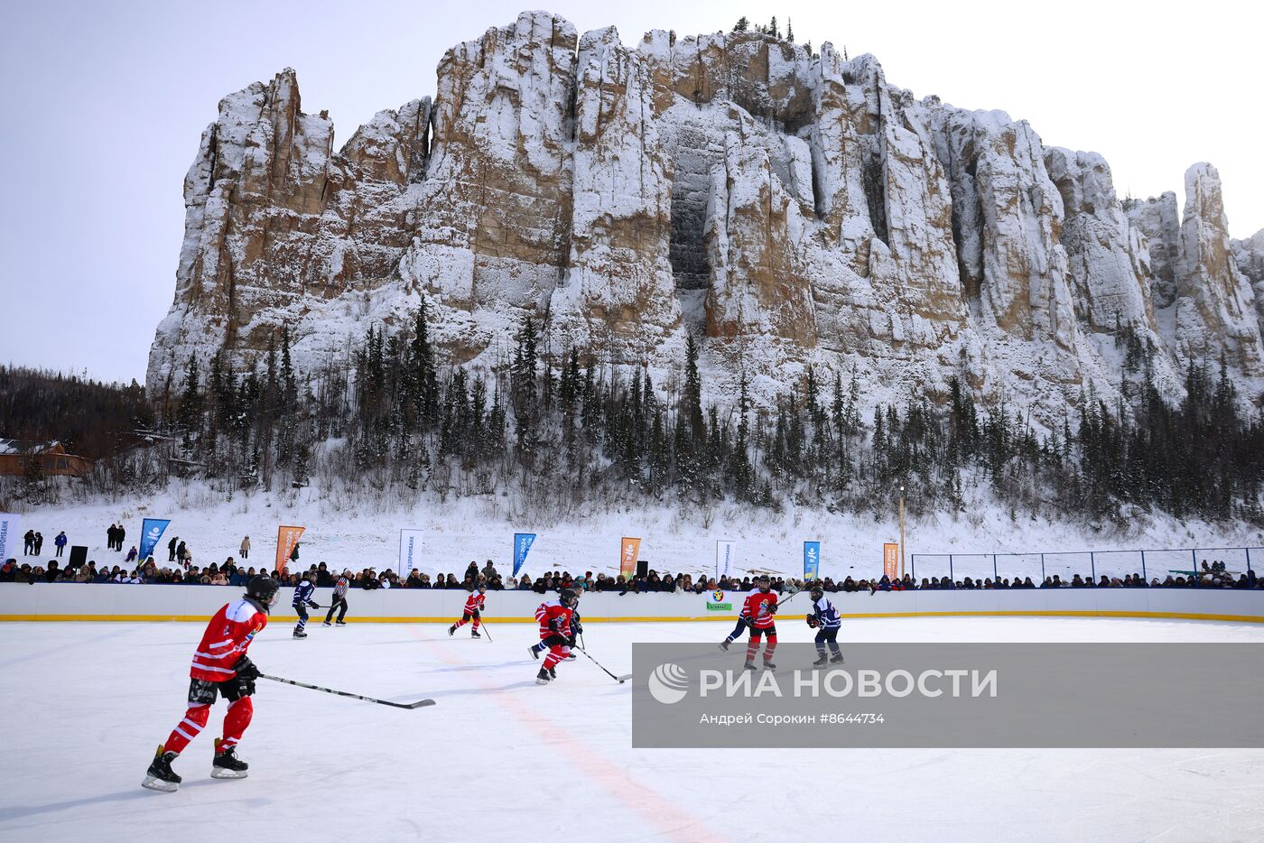 Хоккейный матч сборной Фетисова против сборной Якутии