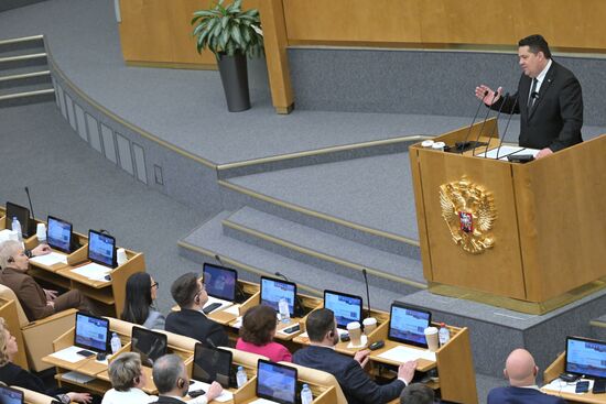 Пленарное заседание Госдумы РФ 