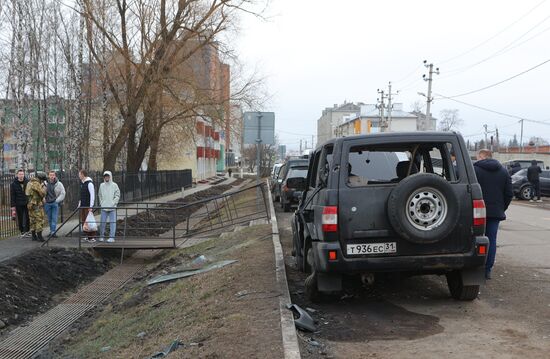 Последствия обстрела в Белгородской области