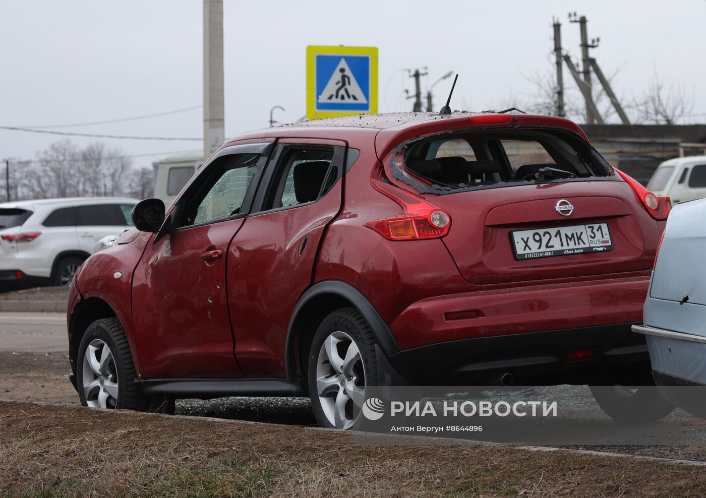 Последствия обстрела в Белгородской области