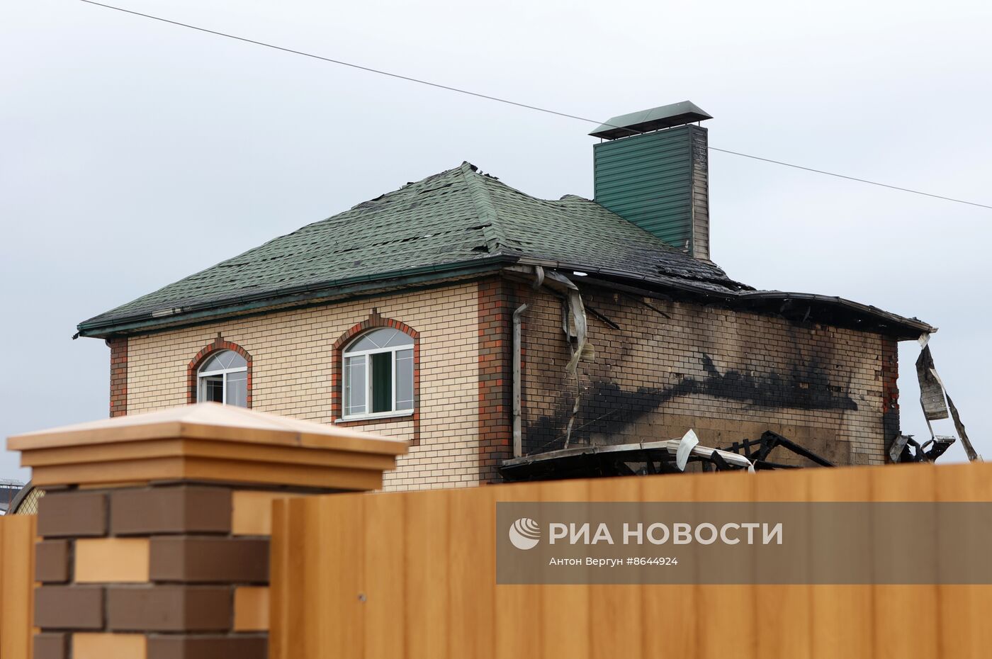 Последствия обстрела в Белгородской области