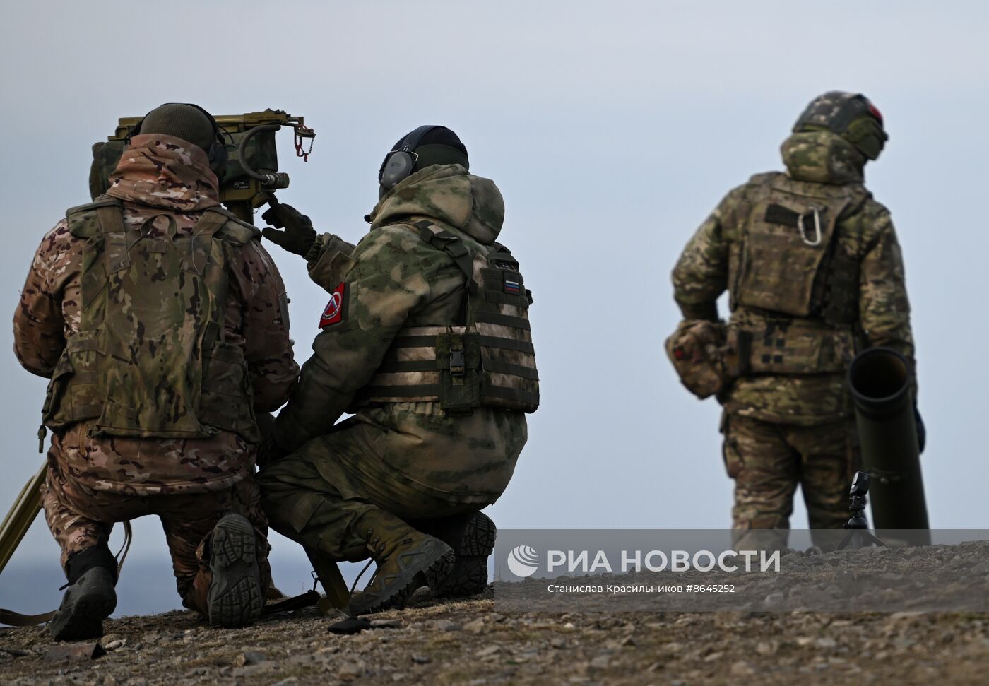 Тренировки расчетов ПТРК "Корнет" ЦВО на Авдеевском направлении