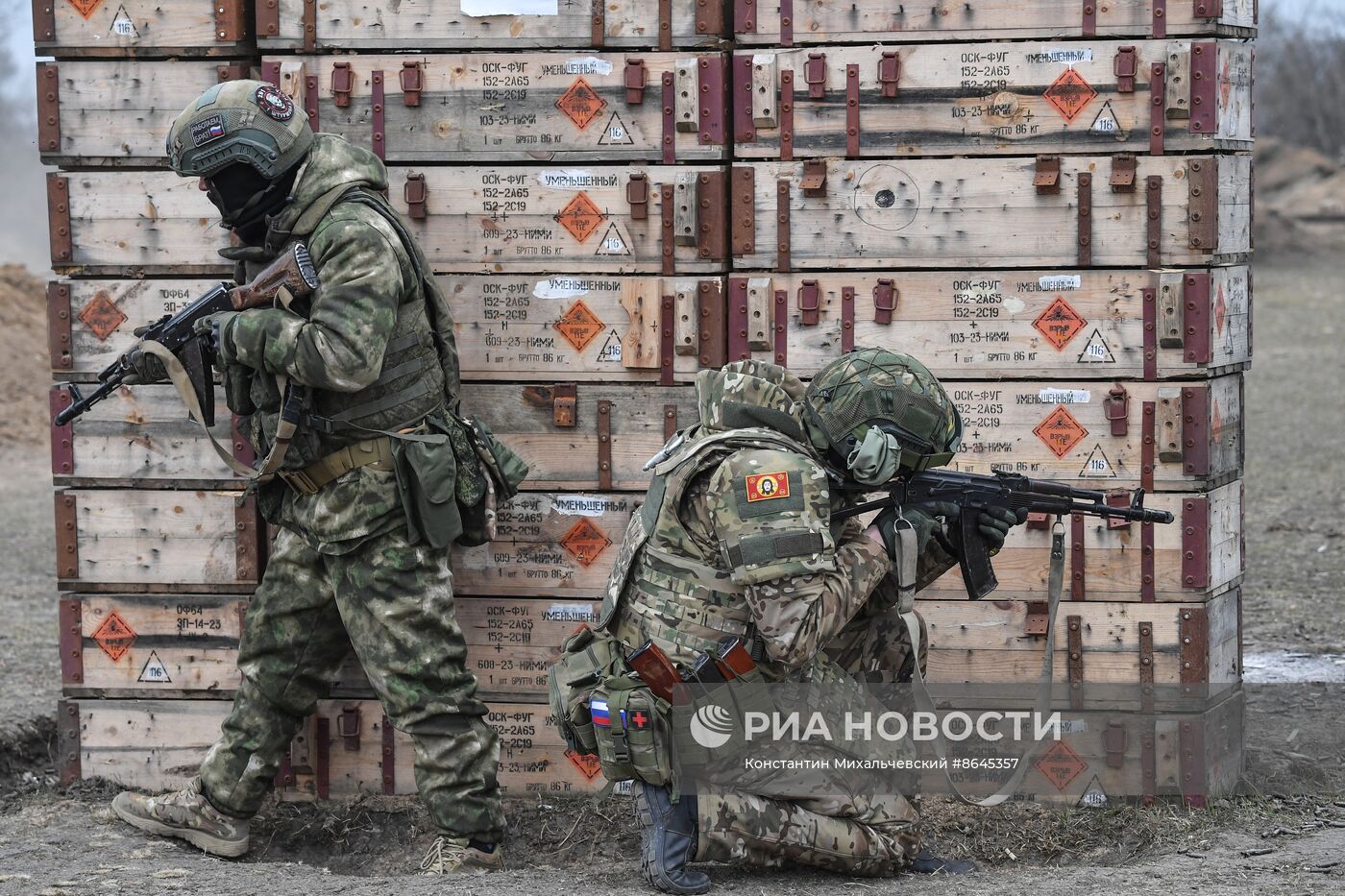 Новоприбывшее на Запорожское направление пополнение ВС РФ проходит обучение на полигоне в зоне СВО