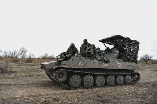 Новоприбывшее на Запорожское направление пополнение ВС РФ проходит обучение на полигоне в зоне СВО