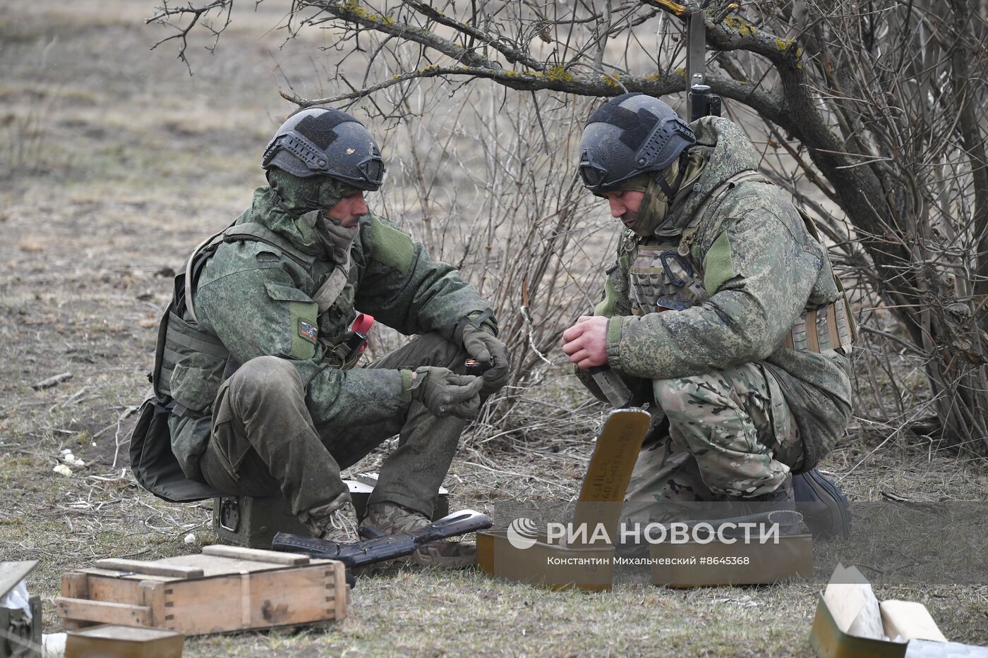 Новоприбывшее на Запорожское направление пополнение ВС РФ проходит обучение на полигоне в зоне СВО