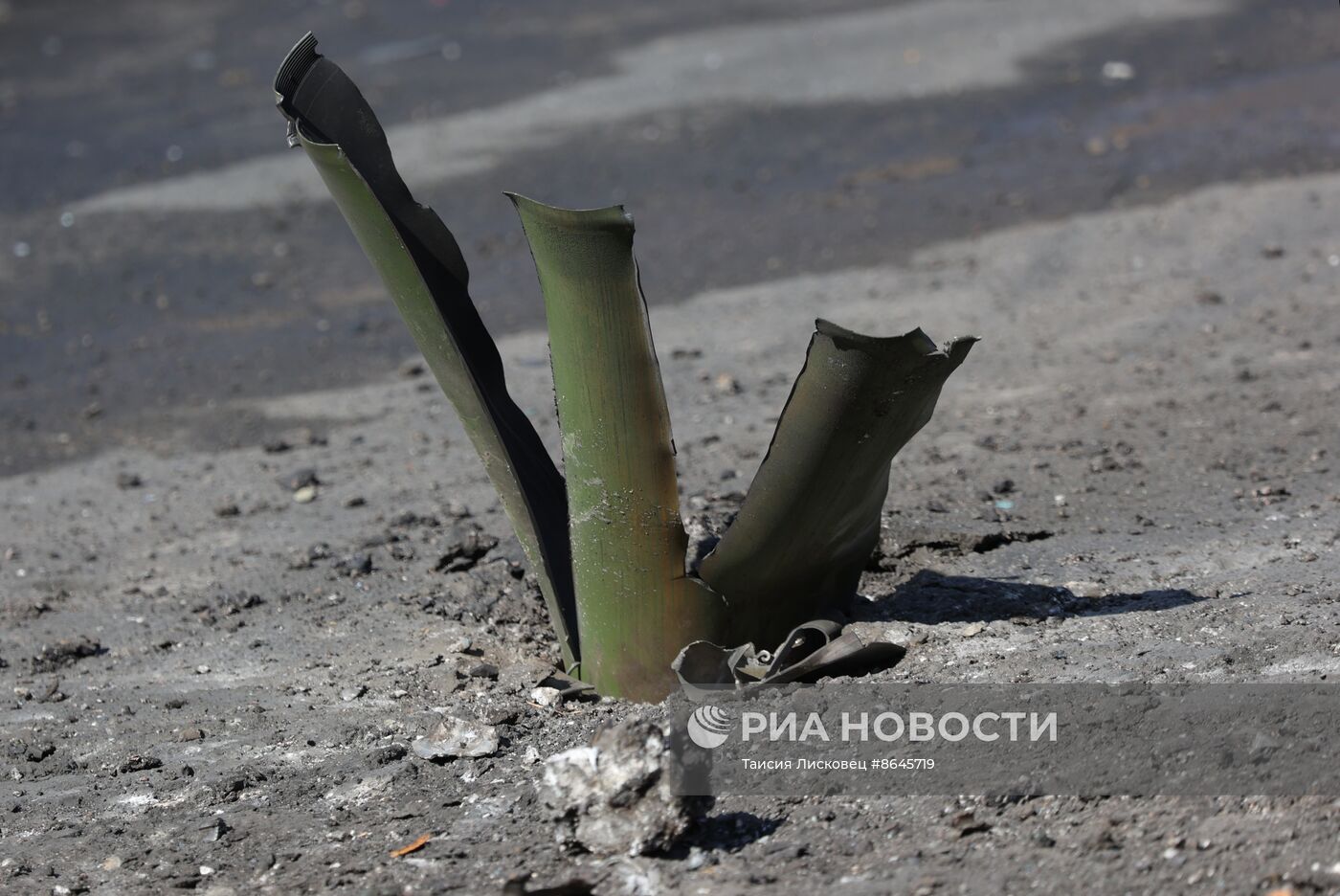 Последствия обстрела в Белгороде