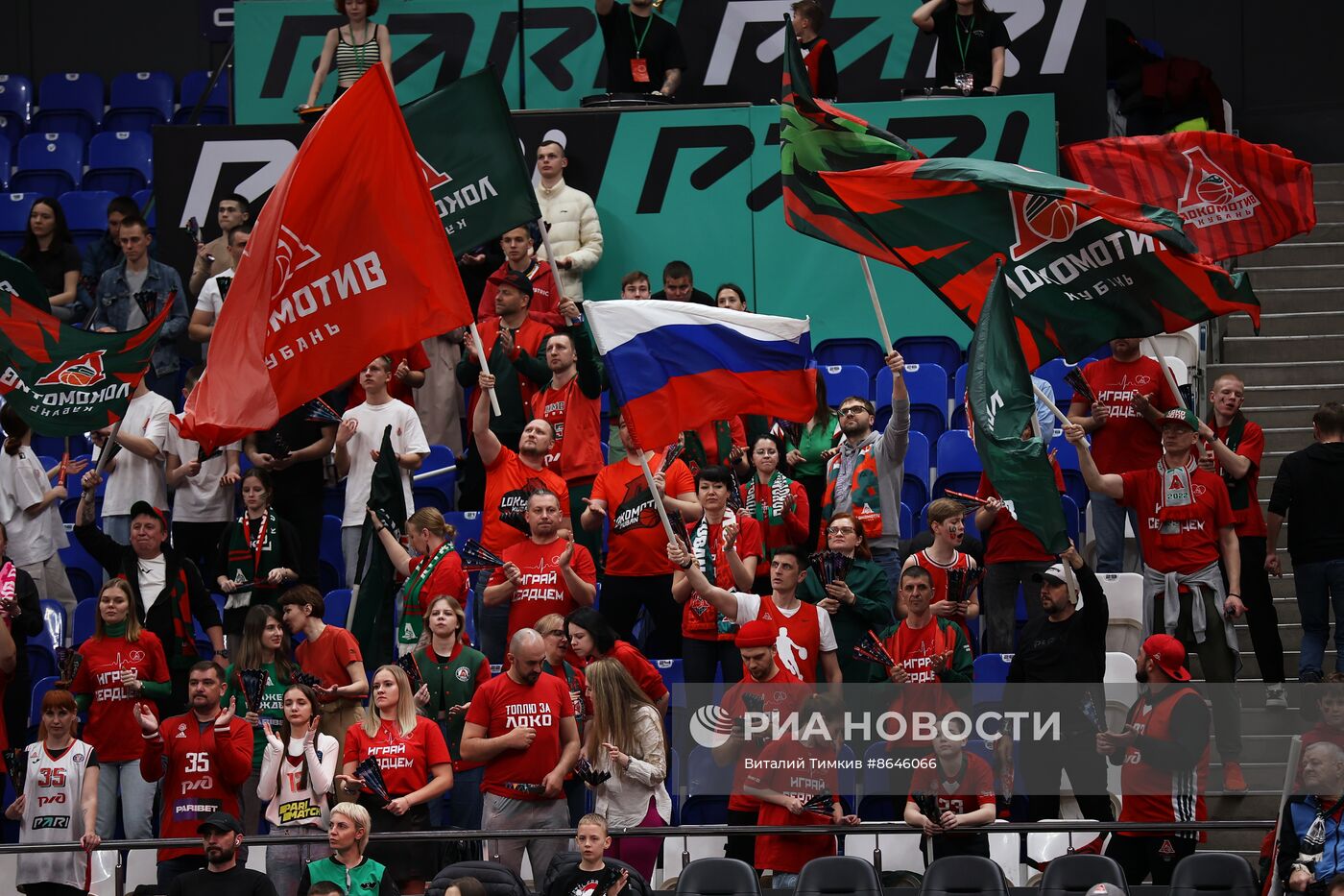 Баскетбол. Единая лига ВТБ. Матч "Локомотив-Кубань" - "Парма"