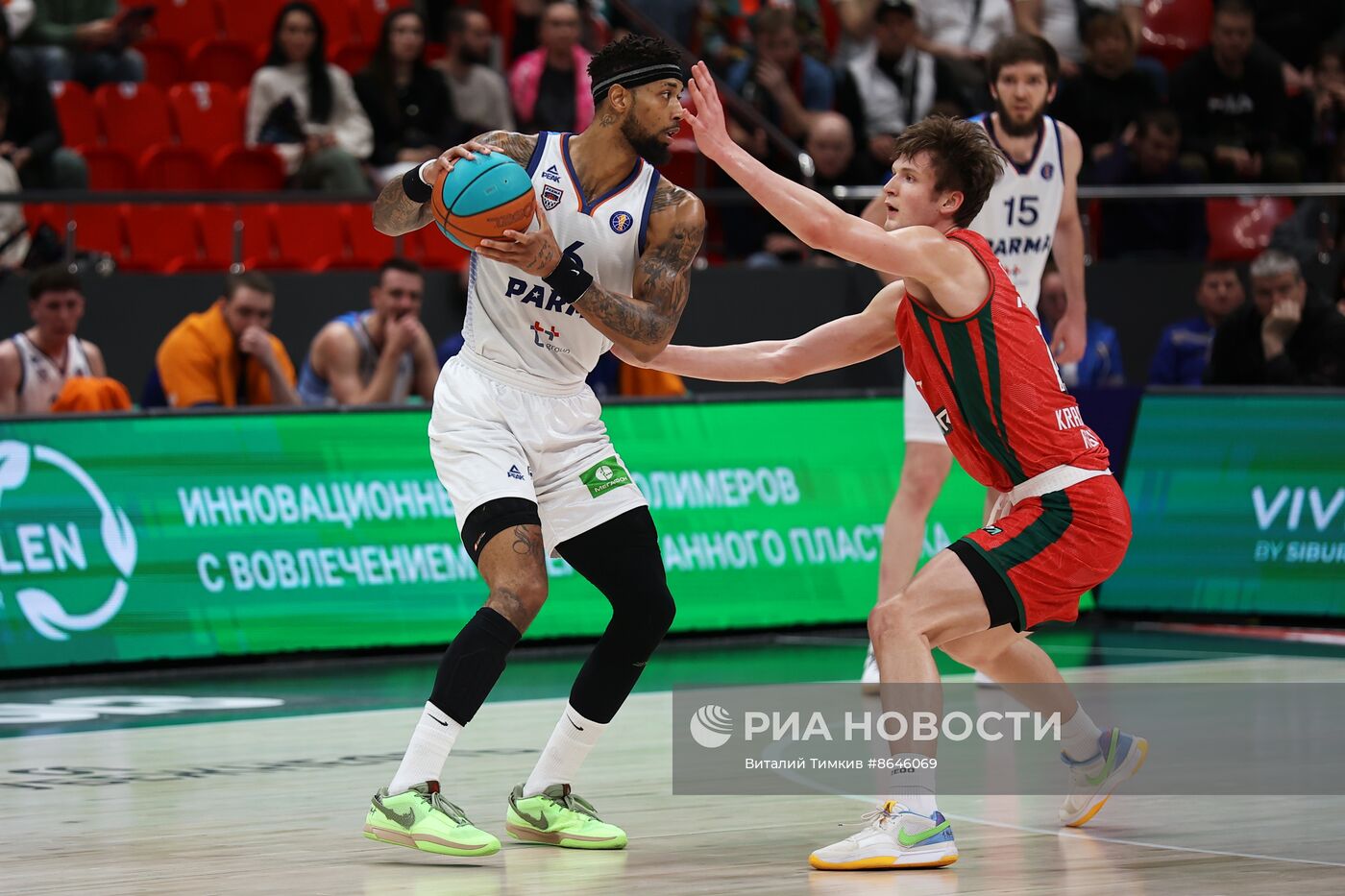 Баскетбол. Единая лига ВТБ. Матч "Локомотив-Кубань" - "Парма"