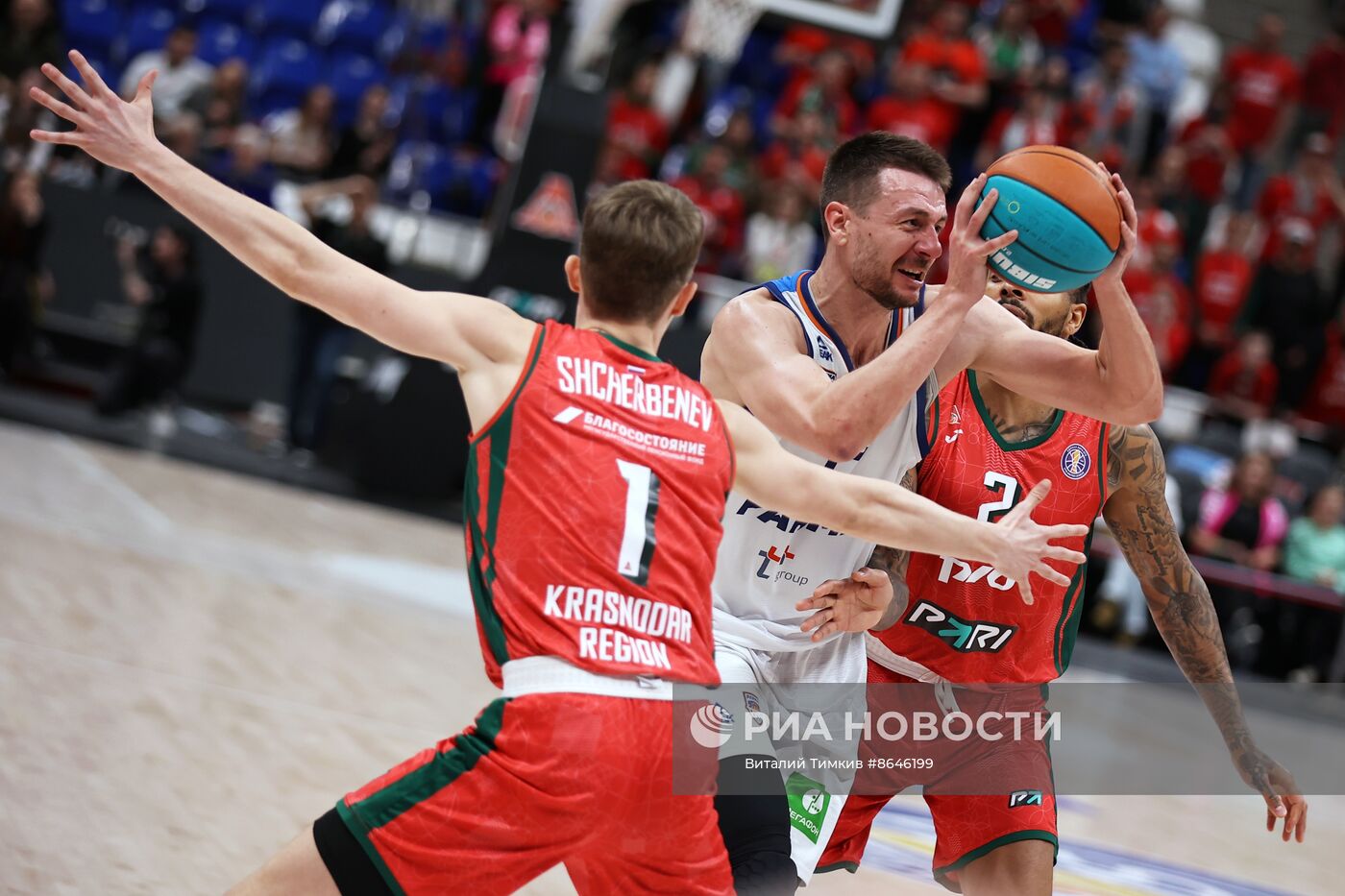 Баскетбол. Единая лига ВТБ. Матч "Локомотив-Кубань" - "Парма"