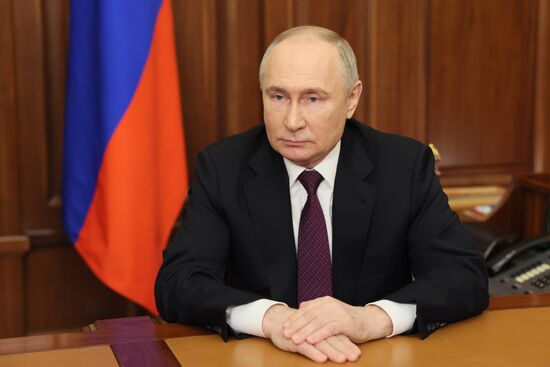 Обращение В. Путина к гражданам по итогам выборов президента России