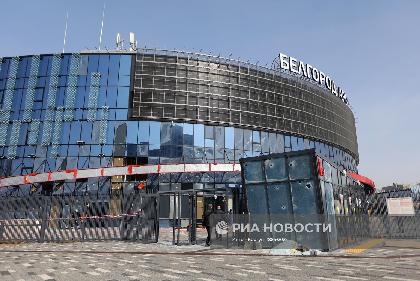 Последствия обстрела в Белгороде