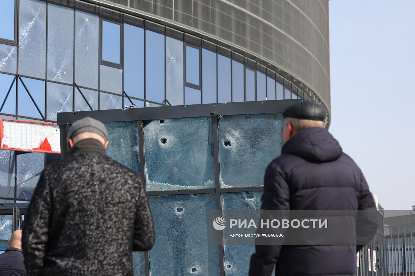 Последствия обстрела в Белгороде