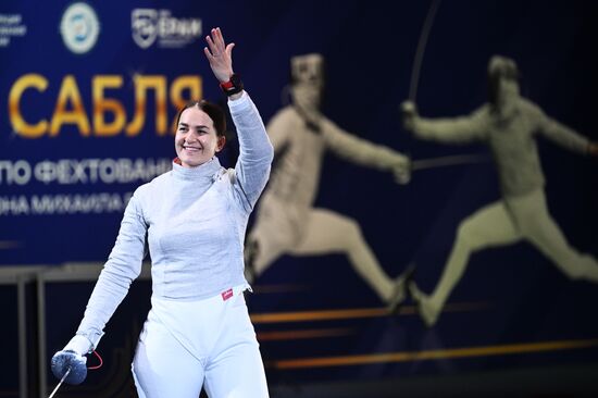 Соревнования по фехтованию "Московская сабля". Женщины 