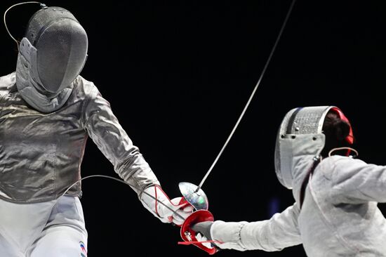 Соревнования по фехтованию "Московская сабля". Женщины 