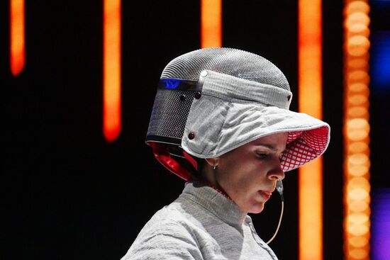 Соревнования по фехтованию "Московская сабля". Женщины 