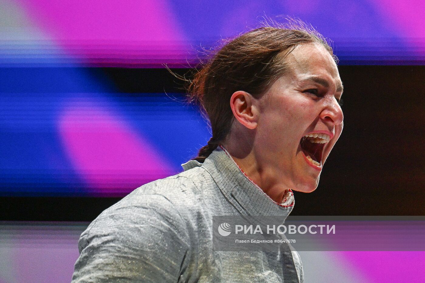 Соревнования по фехтованию "Московская сабля". Женщины