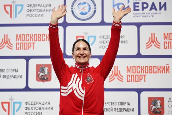 Соревнования по фехтованию "Московская сабля". Женщины 