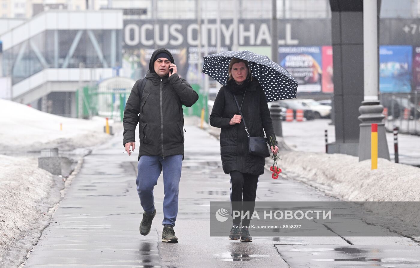 Последствия стрельбы в "Крокус Сити Холле" 