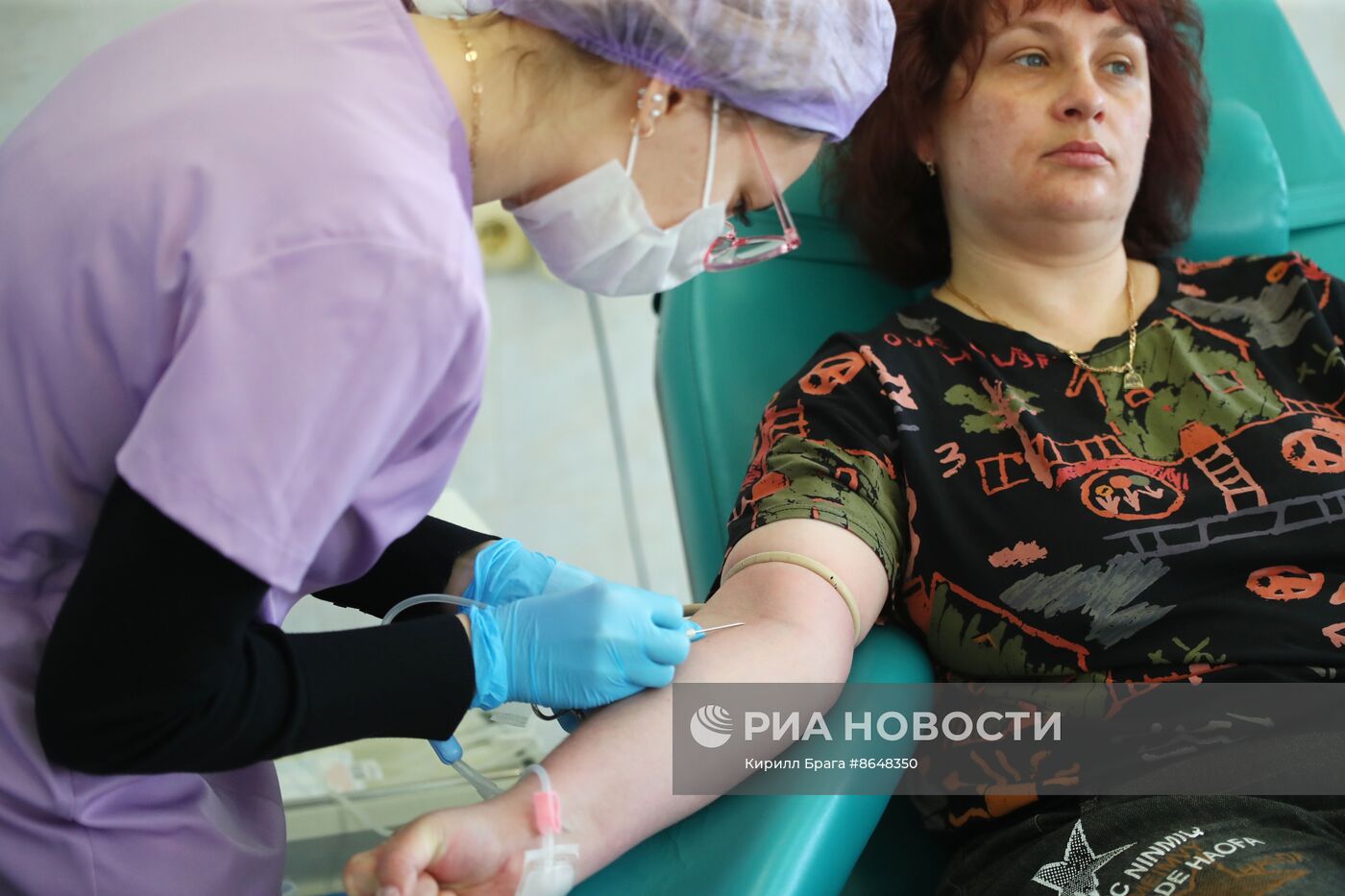 Сдача донорской крови для пострадавших в "Крокус Сити Холле"