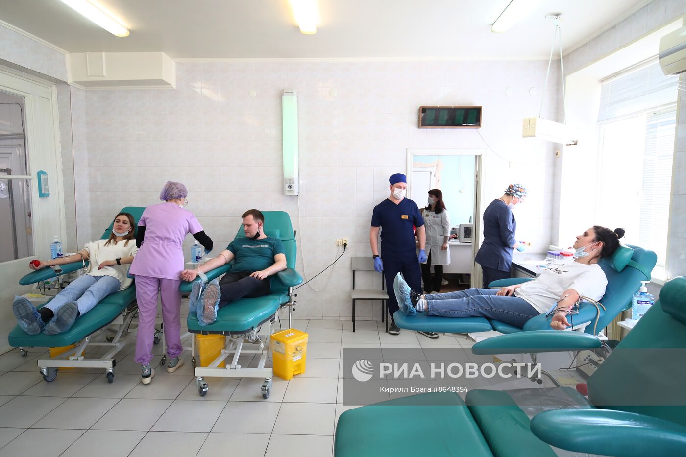 Сдача донорской крови для пострадавших в "Крокус Сити Холле"