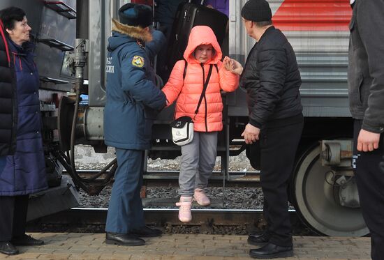 Дети из Белгородской области прибыли в Тамбов