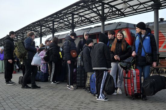 Дети из Белгородской области прибыли в Тамбов