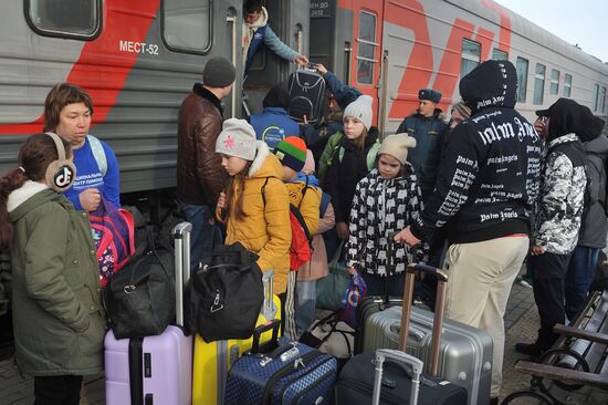 Дети из Белгородской области прибыли в Тамбов