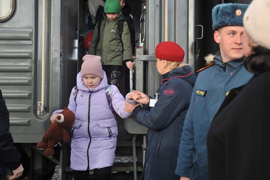 Дети из Белгородской области прибыли в Тамбов