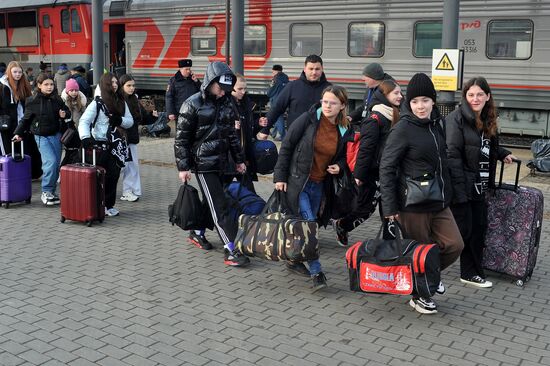 Дети из Белгородской области прибыли в Тамбов