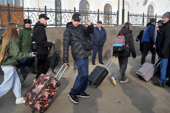 Дети из Белгородской области прибыли в Тамбов