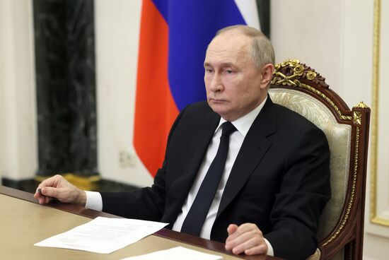 Президент РФ В. Путин провел совещание по мерам, принимаемым после теракта в "Крокус Сити Холле"