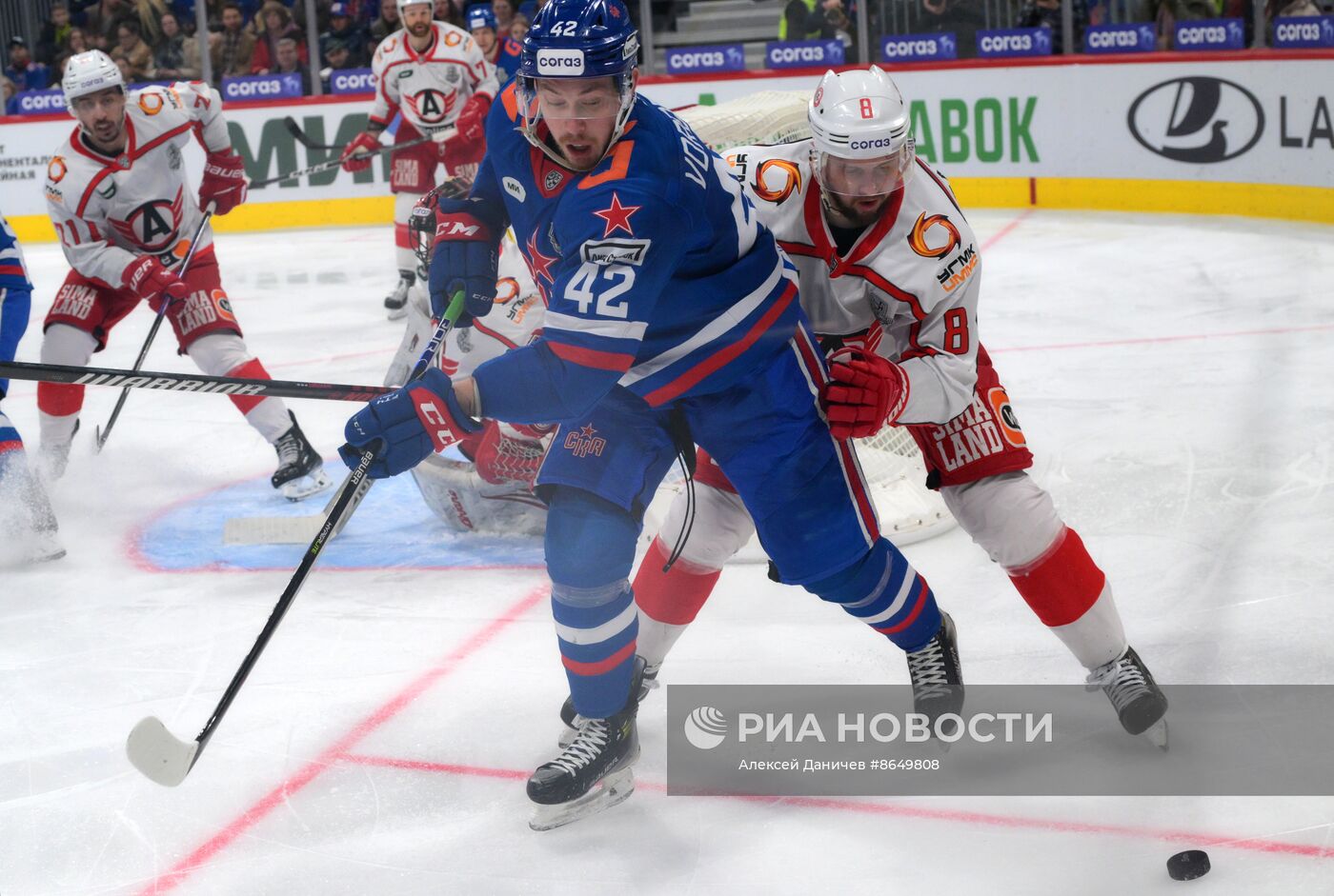 Хоккей. КХЛ. Матч СКА - "Автомобилист"